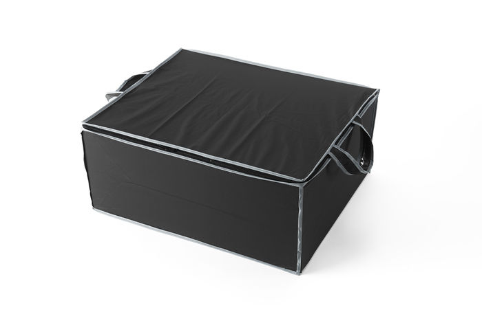 Housse de rangement pour couette noire "Urban" 1 Compactor