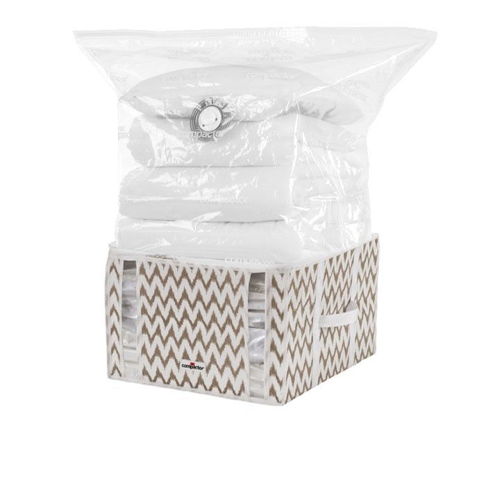 Housse souple sous-vide Compactor beige "Ikat" M 1 Compactor
