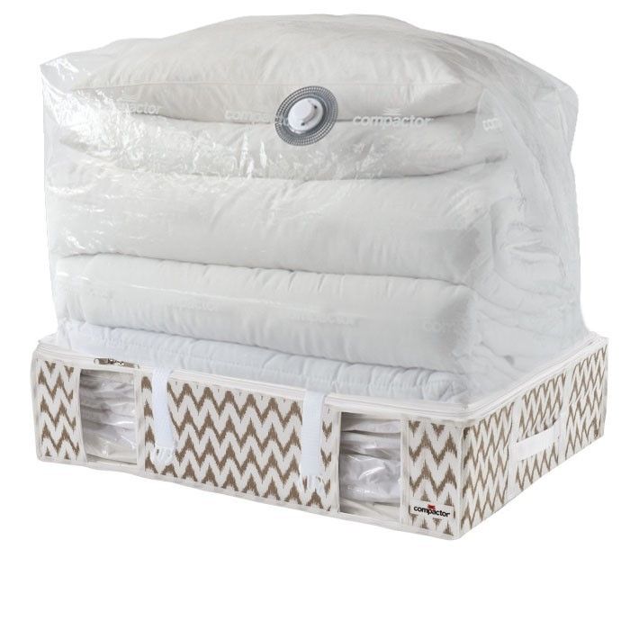 Housse souple sous-vide Compactor beige "Ikat" L 1 Compactor