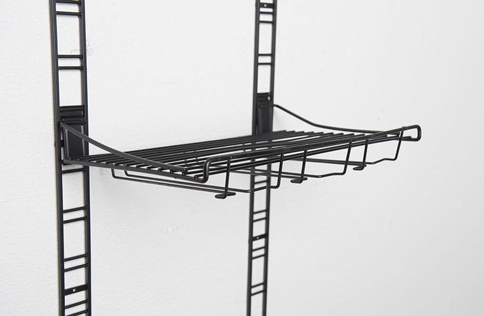 Kit de rangement mural pour verres noire "Walltech"