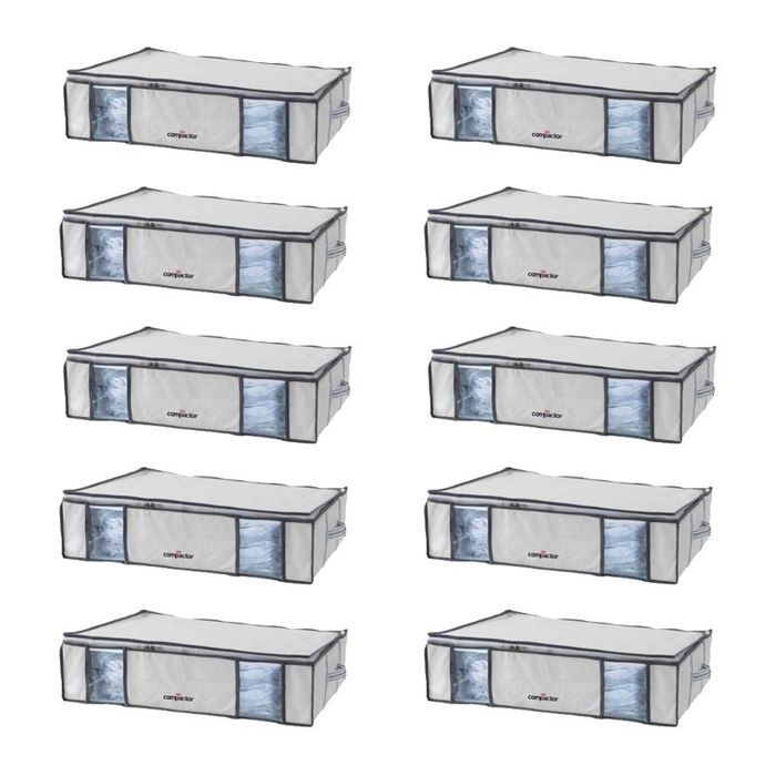 Lot de 10 housses souples sous-vide Compactor blanches "Life" L 4 Compactor