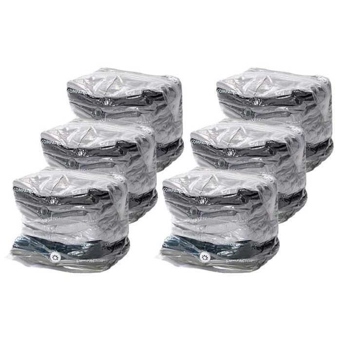 Lot de 6 sacs de compression avec ou sans aspirateur "Compact Express" 1 Compactor