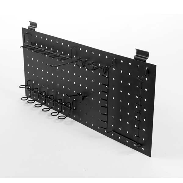 Lot de 10 crochets de rangement mural pour outils noirs "Walltech"