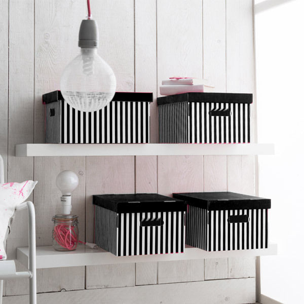 Lot de 2 boîtes « Shirt » coloris noir