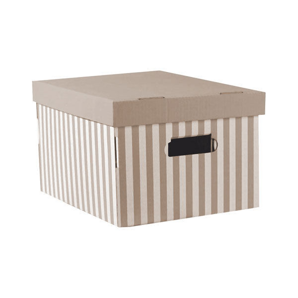 Lot de 2 boîtes « Shirt » coloris taupe