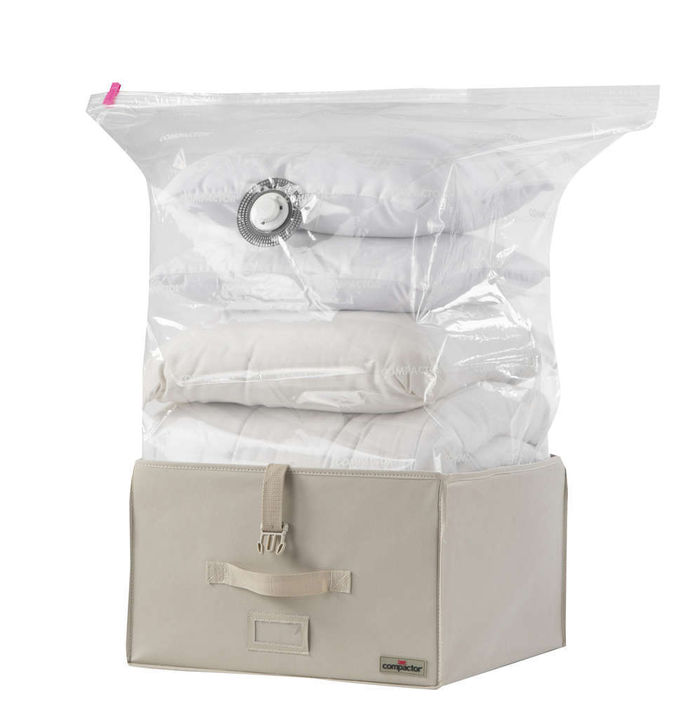 Lot de 2 coffres rigides compactor beige "2.0" M