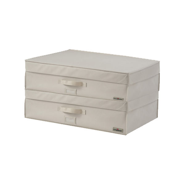 Lot de 2 coffres rigides compactor beige "2.0" XXL