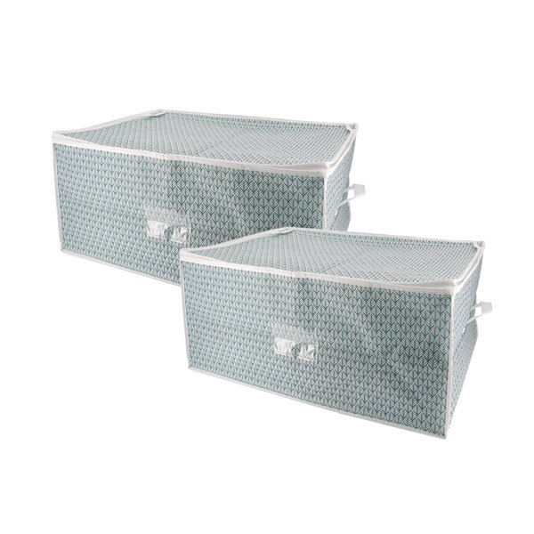 Lot de 2 housses de rangement pour couette "Missy"