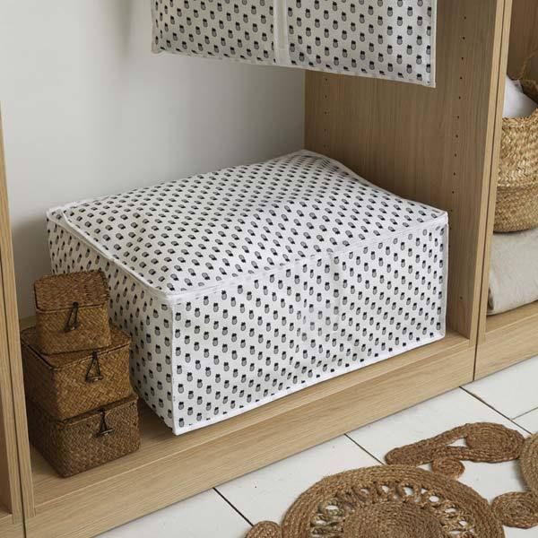 Lot de 2 housses de rangement pour couette "Tropic"
