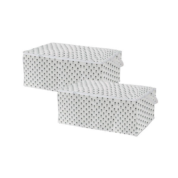 Lot de 2 housses de rangement pour couette "Tropic"