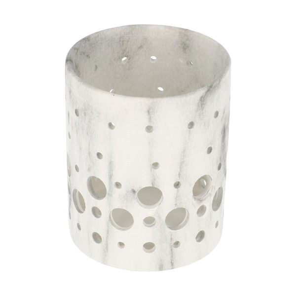 Lot de 2 photophores façon marbre