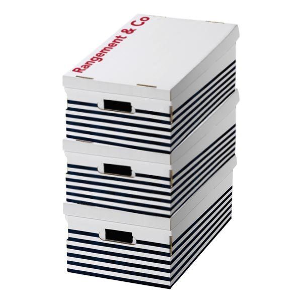 Lot de 3 boîtes Marinière