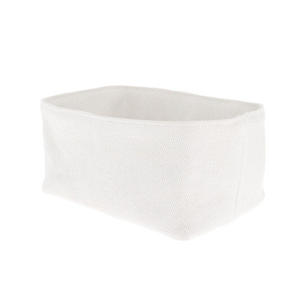 Lot de 3 paniers "Noah" blanc