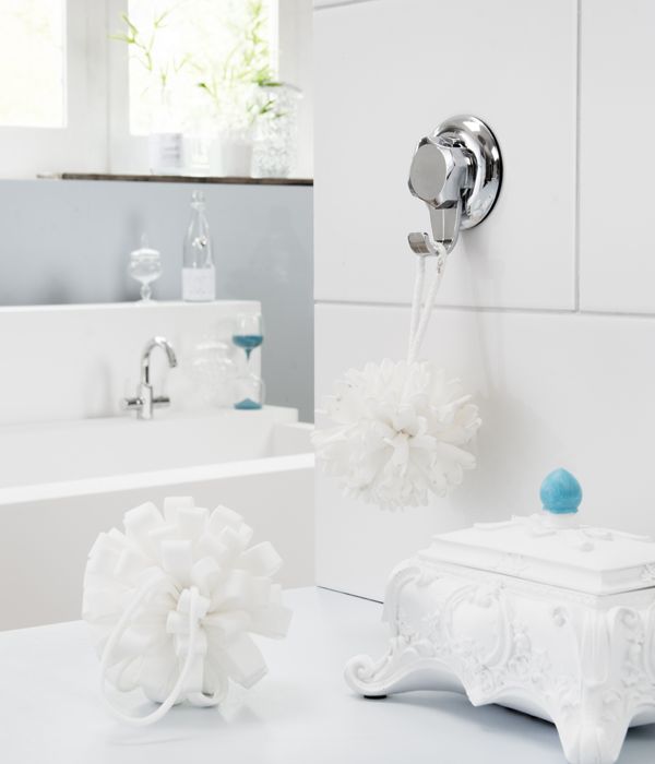 Lot de 4 grands crochets à ventouse argent "Bestlock" 3 Compactor