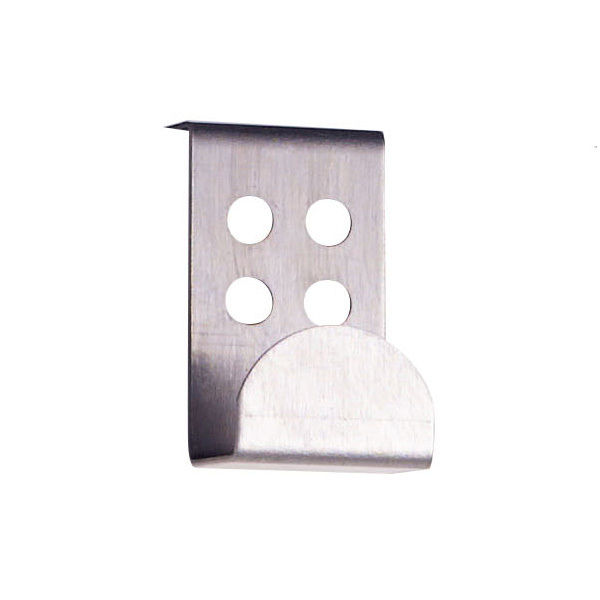 Lot de 4 patères de porte métal 1 crochet "Quattro"