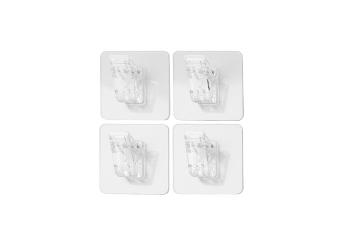 Lot de 4 pinces auto-adhésives "Clip" 1 Compactor