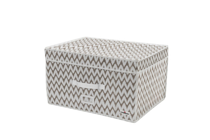 Coffre rigide sous-vide Compactor beige "Ikat" XL 1 Compactor
