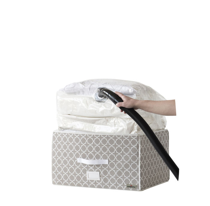 Coffre rigide sous-vide Compactor taupe "Madison" XL 2 Compactor