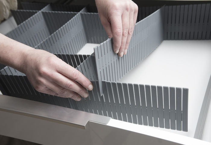 Organisateur de tiroir modulable gris "Free" 9 Compactor