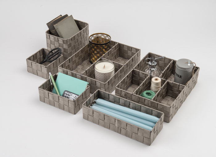 Organisateur de tiroir rigide taupe "Stan" M 6 Compactor