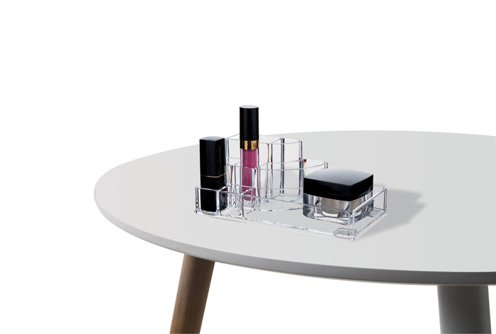 Rangement maquillage 8 compartiments transparent 4 Compactor