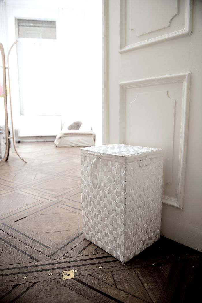 Panier à linge carré blanc "Stan" 5 Compactor
