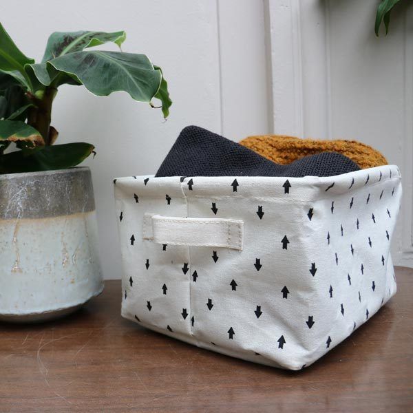 Panier "Arrow" souple écru Taille S