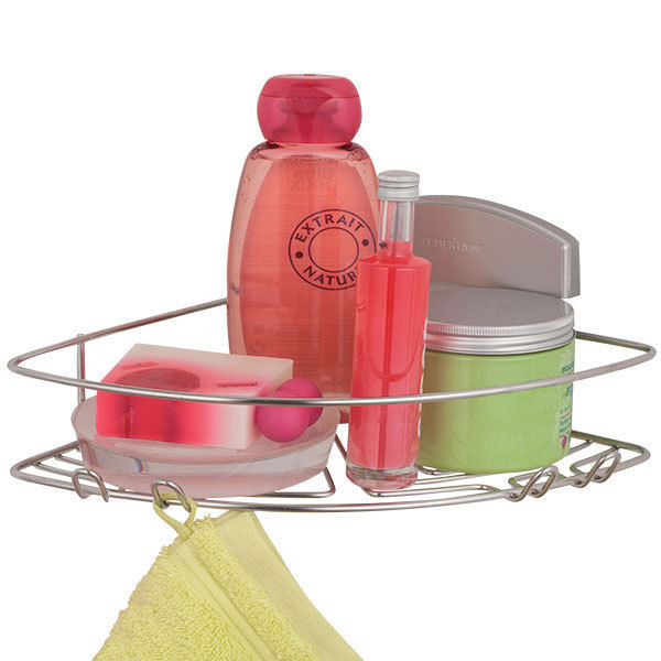 Etagère d'angle murale en inox "Show" 1 Compactor