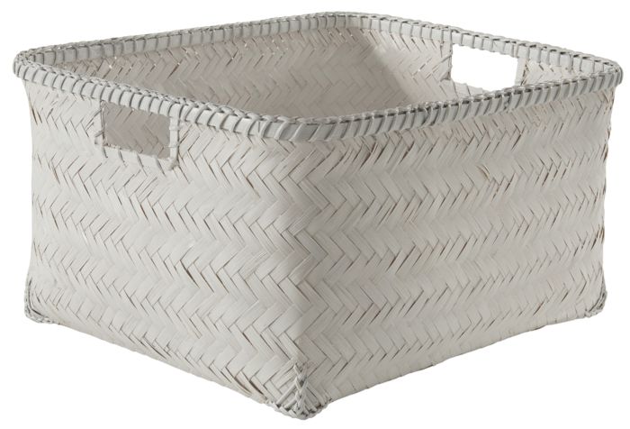 Panier de rangement blanc "Dalat" L 1 Compactor