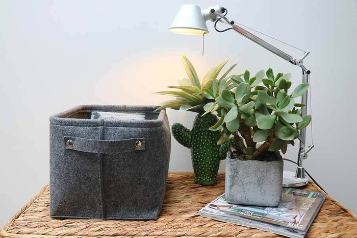 Panier de rangement "Felt" feutrine gris