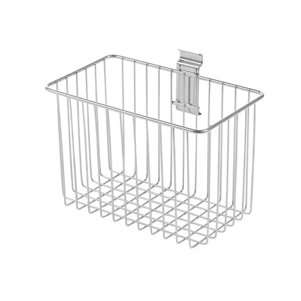Panier de rangement mural argent "Walltech" M