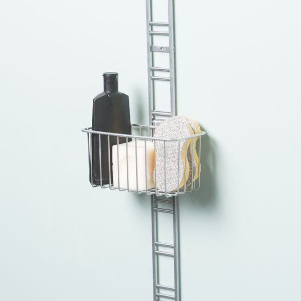 Panier de rangement mural argent Walltech S