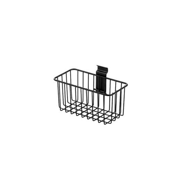 Panier de rangement mural noir "Walltech" S