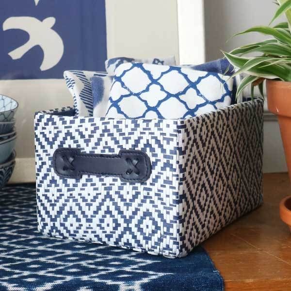 Panier "Enzo" bleu marine