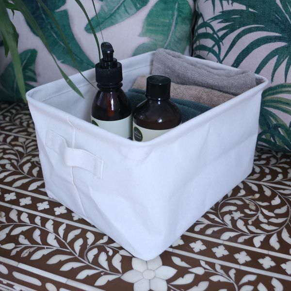 Panier "Flex" souple blanc Taille L