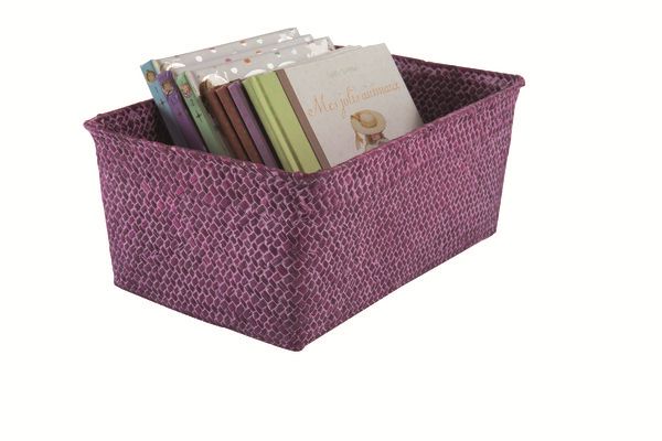 Panier de rangement rose "Kito" 2 Compactor