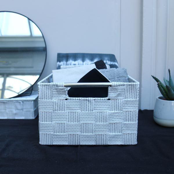 Panier "Toronto" blanc taille M