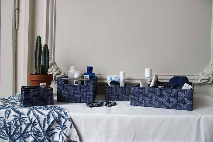 Panier "Toronto" bleu