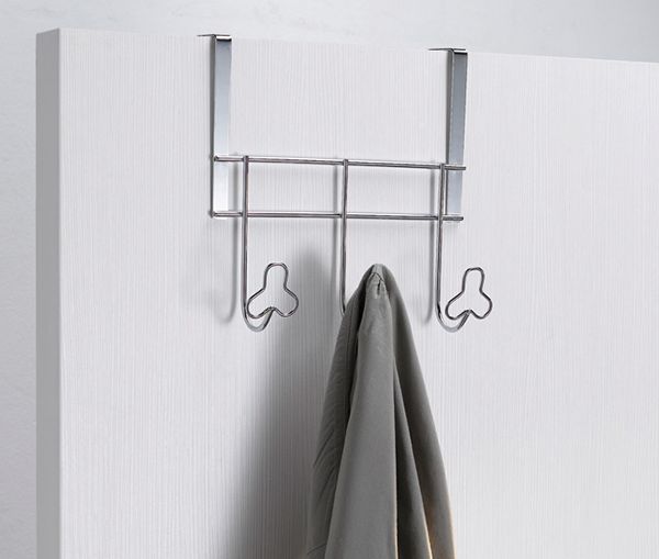 Patère de porte métal 3 crochets trèfles "Folio" 1 Compactor