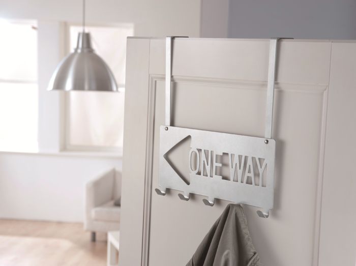 Patère porte-manteau de porte "One way" 1 Compactor