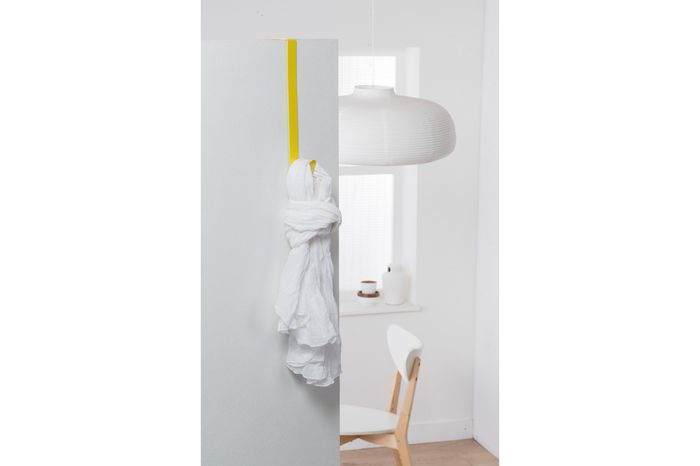 Patère de porte jaune 1 crochet "Solo" 7 Compactor