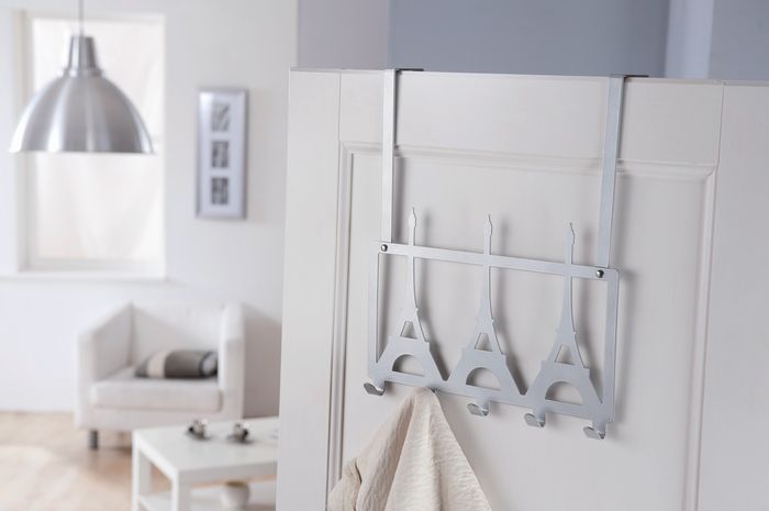 Patère de porte métal 5 crochets "Tour Eiffel" 1 Compactor