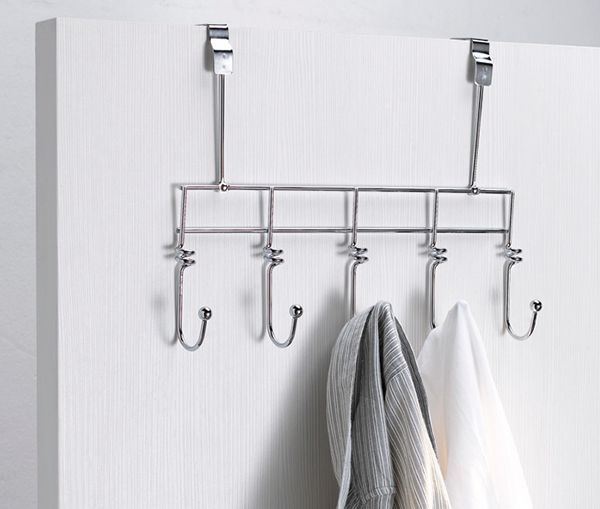 Patère de porte métal 5 crochets "Zébulon" 6 Compactor