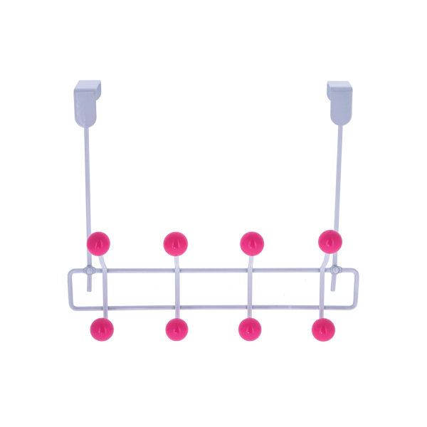 Patère porte-manteau de porte "Quadra" Rose