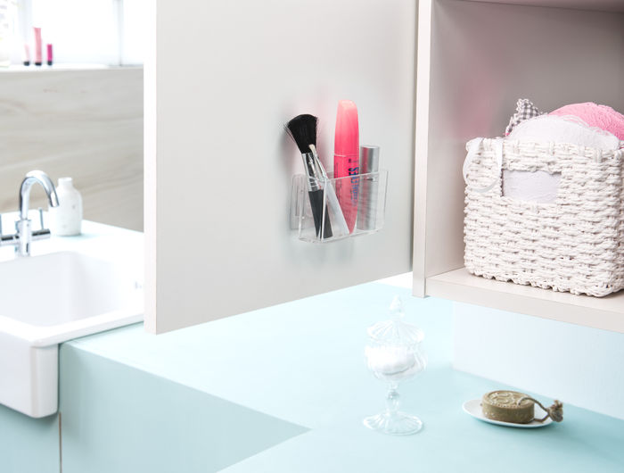 Petite boite de rangement murale auto-adhésive pour maquillage "Vision" 5 Compactor