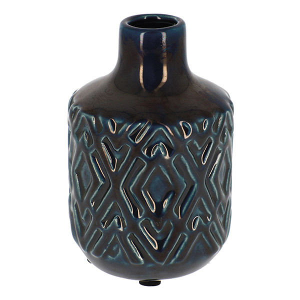 Petit vase en céramique bleue