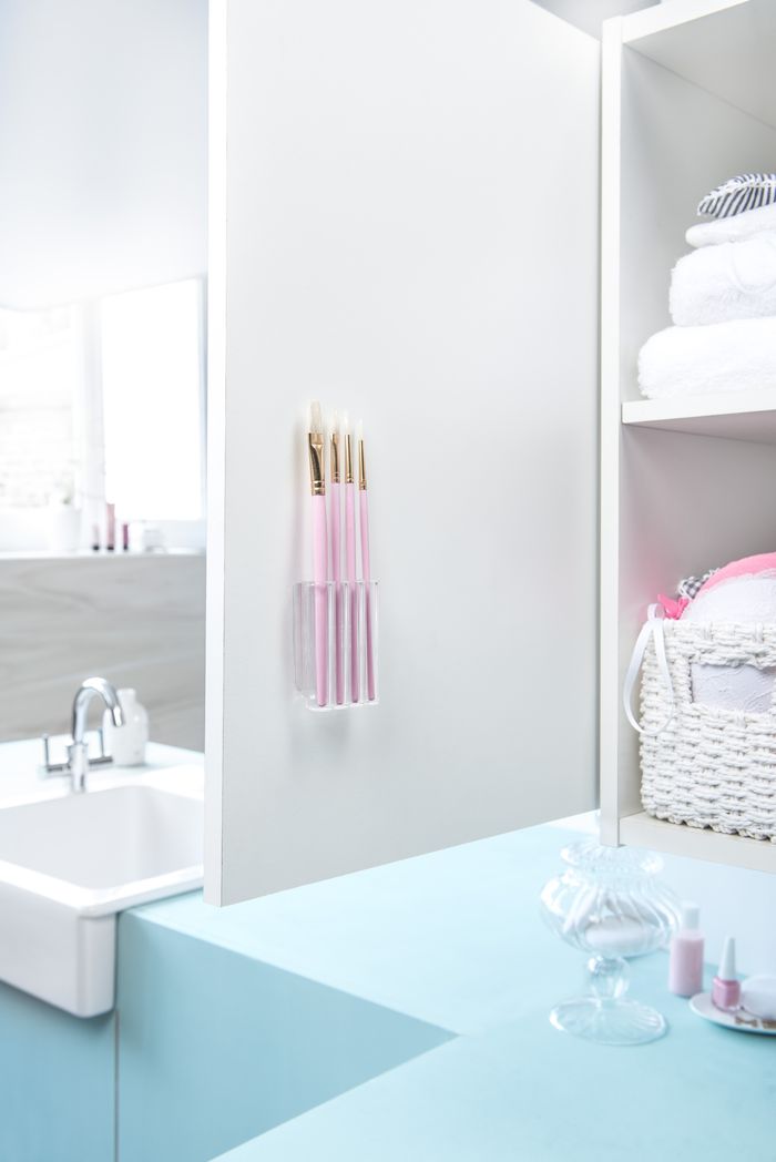 Rangement mural auto-adhésif pour pinceaux "Vision" 2 Compactor