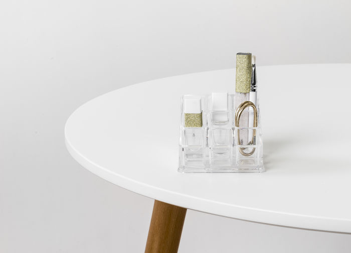 Rangement maquillage pour rouge à lèvres 9 compartiments transparent 4 Compactor