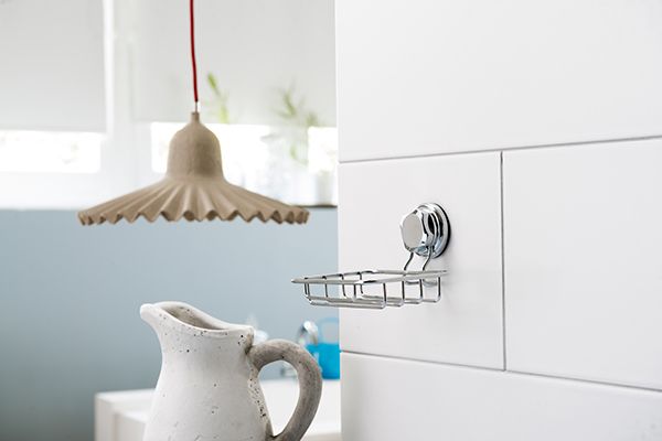 Porte-savon ou éponge à ventouse argent "Bestlock" 7 Compactor