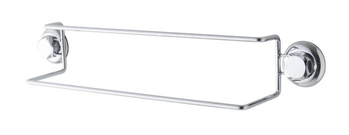 Porte-serviettes double à ventouses argent "Bestlock" 1 Compactor